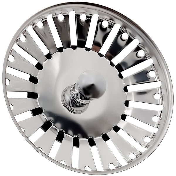 Bouchon Evier Cuisine Ø 84 mm H 18 mm en Acier Inoxydable avec le Code Original 133.0042.853 1330042853 1330042867 1920059 pour Franke - MADE IN ITALY