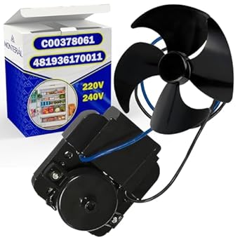 Ventilatore per Frigorifero e Congelatore 220V/240V con Codice Originale C00378061 per Indesit 481936170011 per Whirlpool - Garanzia di 10 Anni - MONTERAL