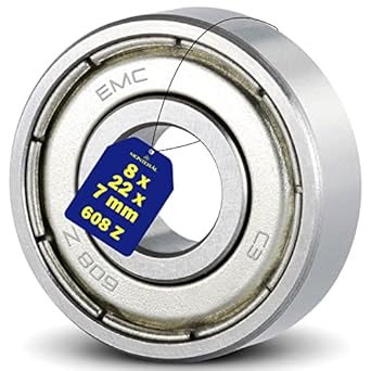 Ball Bearing 608 Z for Motor with Size 8 x 22 x 7 mm - Warranty 10 Years - MONTERAL