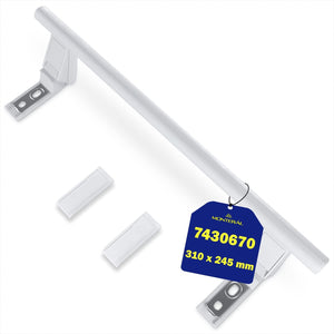 
                  
                    Cargar imagen en el visor de la galería, Asa Puerta Frigorifico Blanco 743067000 7430670 para Liebherr Recambios Tirador Nevera y Congelador el Kit Incluye 2 Tapones
                  
                