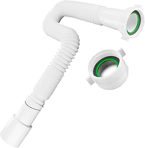 Plastic Tubular Siphon 1 1/2" and 1 1/4" x 32 and 40 mm Extendable from 390-850 mm - Warranty 10 Years – MONTERAL