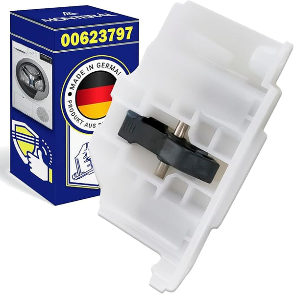 Bloqueo Cerradura para Puerta de Secadora de Ropa con Código Original 00623797 623797 para Bosch para Siemens Logixx Avantixx iQ300 iQ500 iQ700 iQ800 - MADE IN GERMANY - Garantía de 10 Años - MONTERAL