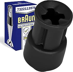 Giunto Motore per Frullatore a Immersione con Codice Originale 7322113974 per Braun Minipimer Immersione 4191 4192 4193 4194 Garanzia di 10 Anni - MONTERAL