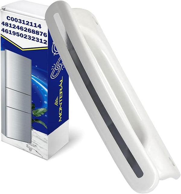 Maniglia Frigorifero Lunghezza 205 mm Distanza Tra i Fori 175 mm con Codice Originale C00312114 per Indesit 481246268876 461950232312 per Whirlpool - Garanzia 10 Anni - MONTERAL