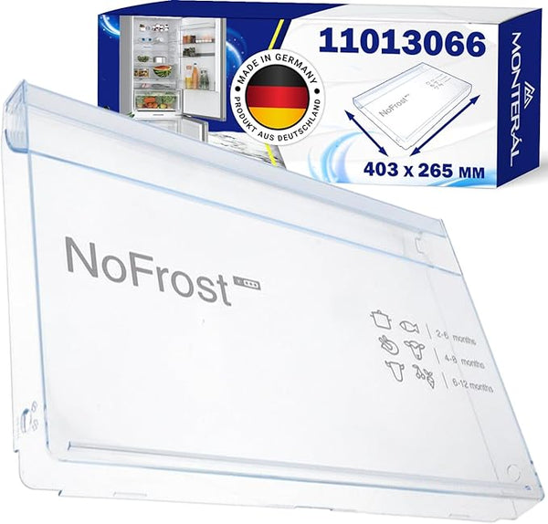 Coperchio Anteriore del Cassetto per Frigorifero Combinato e Congelatore Verticale a Cassetti 403x265 mm con Codice Originale 11013066 00744752 744752 per Bosch - MADE IN GERMANY - MONTERAL