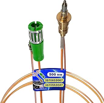 Thermocouple Gaz avec Magnétique Connexion Longueur 500 mm pour Plaques de Cuisson avec le Code Original 3570653067 3570140024 3570563027 pour AEG pour Electrolux pour Zanussi - MONTERAL