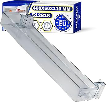 Mensola Frigo con la dimensione di 460x50x110 mm con Codice Originale 512818 per Gorenje - Garanzia di 10 Anni - MONTERAL