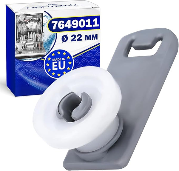 Rollen für Spülmaschinenkorb Ø 22 mm mit dem Originalcode 7649011 für Miele Oberkorb von Geschirrspüler - MADE IN EU - MONTERAL