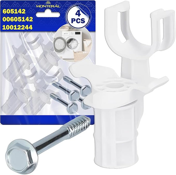 Set of 4 Pieces of Transport Brackets for the Washing Machine with Original Code 10012244 00605142 605142 for Bosch for Siemens - Warranty 10 Years – MONTERAL
