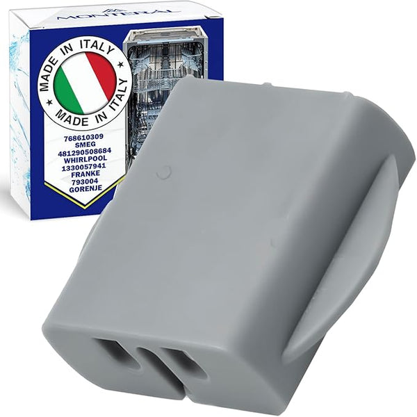 Lenkungsstopfen für den Oberen Geschirrkorb Spülmaschine mit dem Originalcode 768610309 für Smeg 481290508684 für Whirlpool 1330057941 für Franke 793004 für Gorenje - MADE IN ITALY - MONTERAL