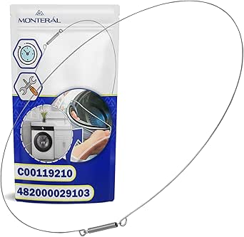 Tension Ring for Washing Machine Door Seal with the Original Code C00119210 482000029103 for Whirlpool for Indesit for Ariston - Warranty 10 Years - MONTERAL
