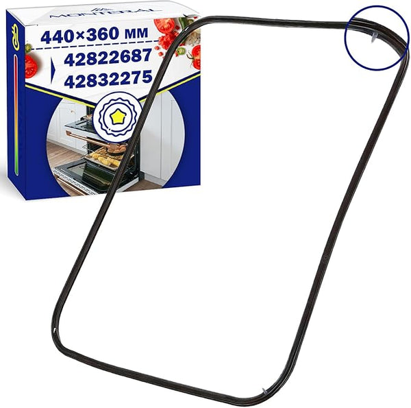 Guarnizione Forno 440x360 mm con Codice Originale 42822687 42832275 per Candy per Hoover - Dotato di 4 Ganci - Garanzia di 10 Anni - MONTERAL