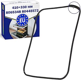 Guarnizione Forno 410x330 mm con 4 Ganci con Codice Originale 8065348 80445572 per Amica per Hansa per Kaiser - MADE IN EU - Garanzia di 10 Anni - MONTERAL