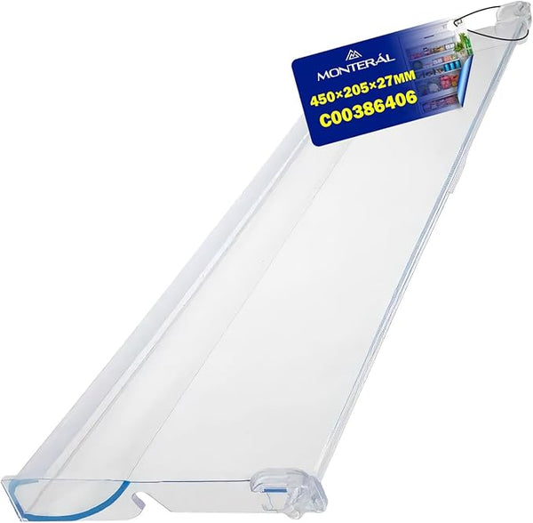 Pannello Frontale del Ripiano del Congelatore 450x205x27 mm con Codice Originale C00386406 per Whirlpool - Garanzia di 10 Anni - MONTERAL