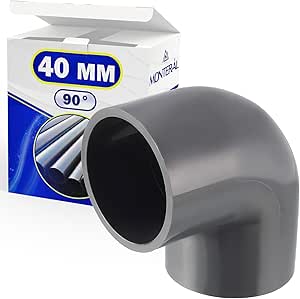 Codo de Presión Reductor PVC 90° con Rosca Hembra-Hembra Ø 40 mm - Garantía de 10 Años - MONTERAL
