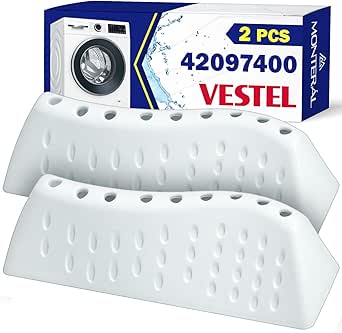 Washing Machine Drum Paddle 2 Pieces 140x47x41 mm with Original Code 42097400 for Vestel - Warranty 10 Years - MONTERAL