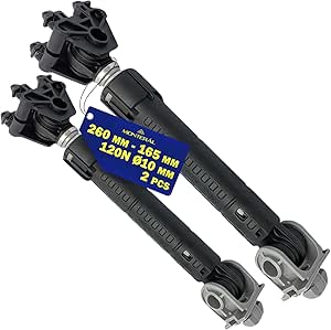 2 Piezas Amortiguador Lavadora 120N Ø10mm con Código Original 481246648088 481252918038 C00313104 para Maytag para Laden para Whirlpool para Kenmore - Garantía de 10 Años - MONTERAL