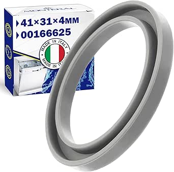 Dichtung Klarspüler Spülmaschine 41x31x4 mm mit dem Originalcode 00166625 166625 für Bosch Geschirrspüler für Siemens - MADE IN ITALY - Garantie 10 Jahre - MONTERAL