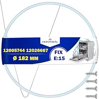 Reparatursatz für die Pumpensumpfdichtung von Spülmaschine Ø 182 mm mit dem Originalcode 12005744 12005317 12026667 für Bosch Geschirrspüler für Siemens für Neff - Garantie 10 Jahre - MONTERAL