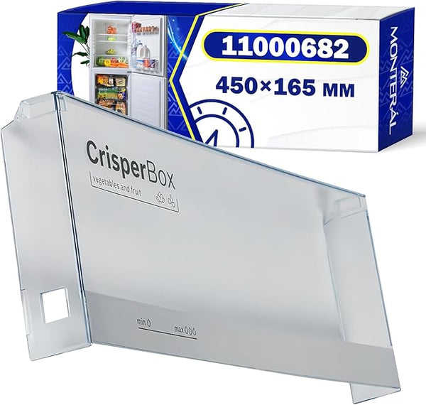 Coperchio del Cassetto del Frigo 450х165 mm con Codice Originale 11000682 per Bosch per Siemens - Garanzia di 10 Anni - MONTERAL
