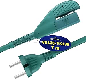 Cable Alimentation 7m pour Aspirateur - pour Vorwerk Kobold VK135 VK136 - Garantie de 10 Ans – MONTERAL