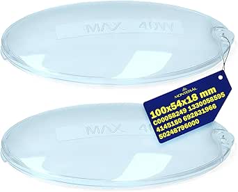 2 Piezas Deflector Luz para Campana Extractora 100 x 54 x 18 mm con Código Original C00058249 1330058595 4145150 50248796000 692831966 para Ariston para Electrolux - MONTERAL