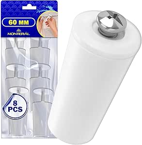 8 Stück Rolladenstopper 60 mm Farbe Weiß die Rolladen Stopper Bestehen aus Haltbarem Kunststoff - MONTERAL
