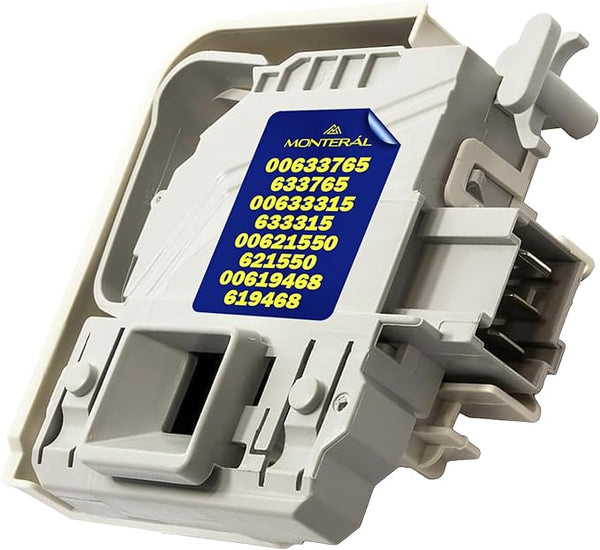 Door Lock of the Washing Machine T85 16(6)A 250V with 3 contacts with the Original Code 00619468 00633765 for Bosch for Siemens - Warranty 10 Years – MONTERAL