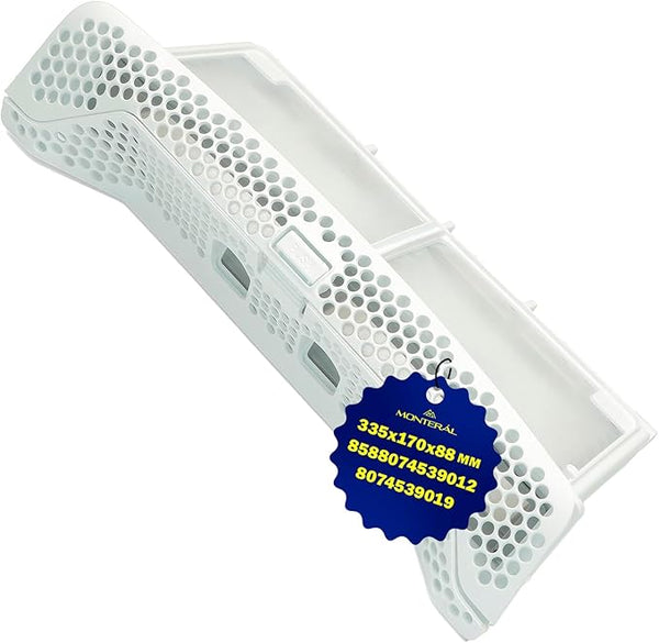 Filtre à Peluches pour Seche Linge 335x170x88 mm avec le Code Original 8074539019 8588074539012 pour Electrolux pour Zanussi pour Aeg - Garantie de 10 Ans - MONTERAL