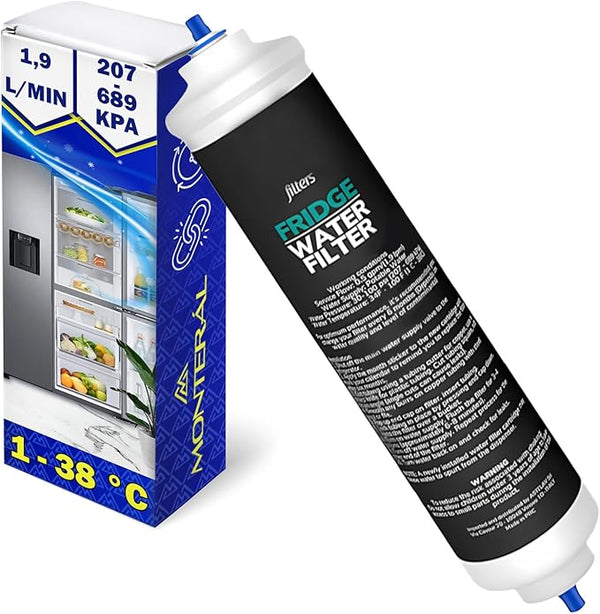 Filtro di Depurazione Dell'acqua per Frigorifero con Codice Originale C00379989 per Indesit 481281718629 484000000680 per Whirlpool DA29-10105J HAFEX-EXP per Samsung 5231JA2003B per LG - MONTERAL