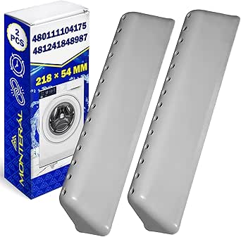 2 Pezzi Trascinatore per Tamburo Lavatrice 218 x 54 mm con Codice Originale 480111104174 481241848978 per Bauknecht per Ignis per Philips per Whirlpool - Garanzia di 10 Anni - MONTERAL