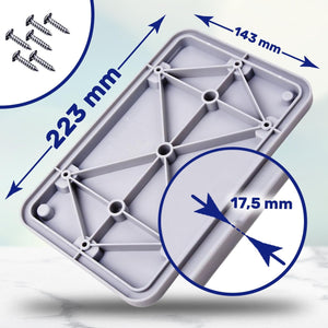 
                  
                    Cargar imagen en el visor de la galería, Juego de Reparación para Secadora de Ropa - Tapa con Junta e 6 Tornillos - 223x143x17,5 mm - para Bosch 00646776 646776
                  
                