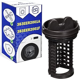 Pump Washing Machine Filter Cover with the Original Code 383EER2001A 383EER2001F 5230EN3002A 5230EN3003A AGM75510601 for LG - Warranty 10 Years - MONTERAL