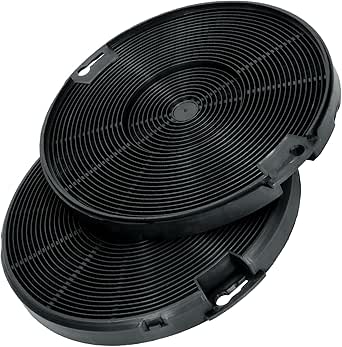 2 Pièces Filtre Charbon pour Hotte Aspirante Ø 150 mm h 12 mm avec le Code Original 9197059543 pour Beko 4055093712 pour AEG pour Electrolux 112.0067.944 pour Faber 112.0067.942 pour Franke - MONTERAL