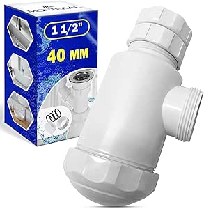 Siphon Waschbecken 1 1/2" 40 mm aus Polypropylen - Garantie 10 Jahre - MONTERAL