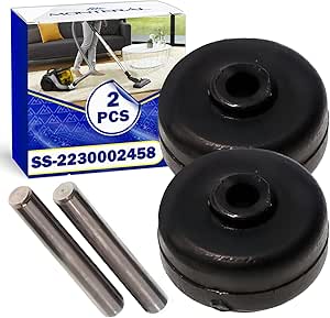 Satz mit 2 Kleinen Rollen für die Staubsauger Bürste hat den Originalcode SS-2230002458 für Rowenta für Tefal - Garantie 10 Jahre – MONTERAL