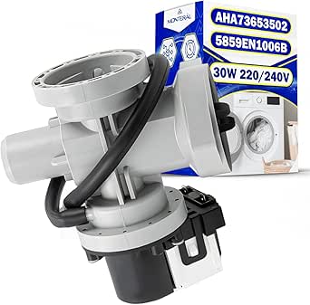Drain Pump Power 30W 220/240V for Washing Machine with Original Code EAU62263305 AHA73653502 5859EN1006M 5859EN1006B 5859EN1006S for LG - Warranty 10 Years - MONTERAL