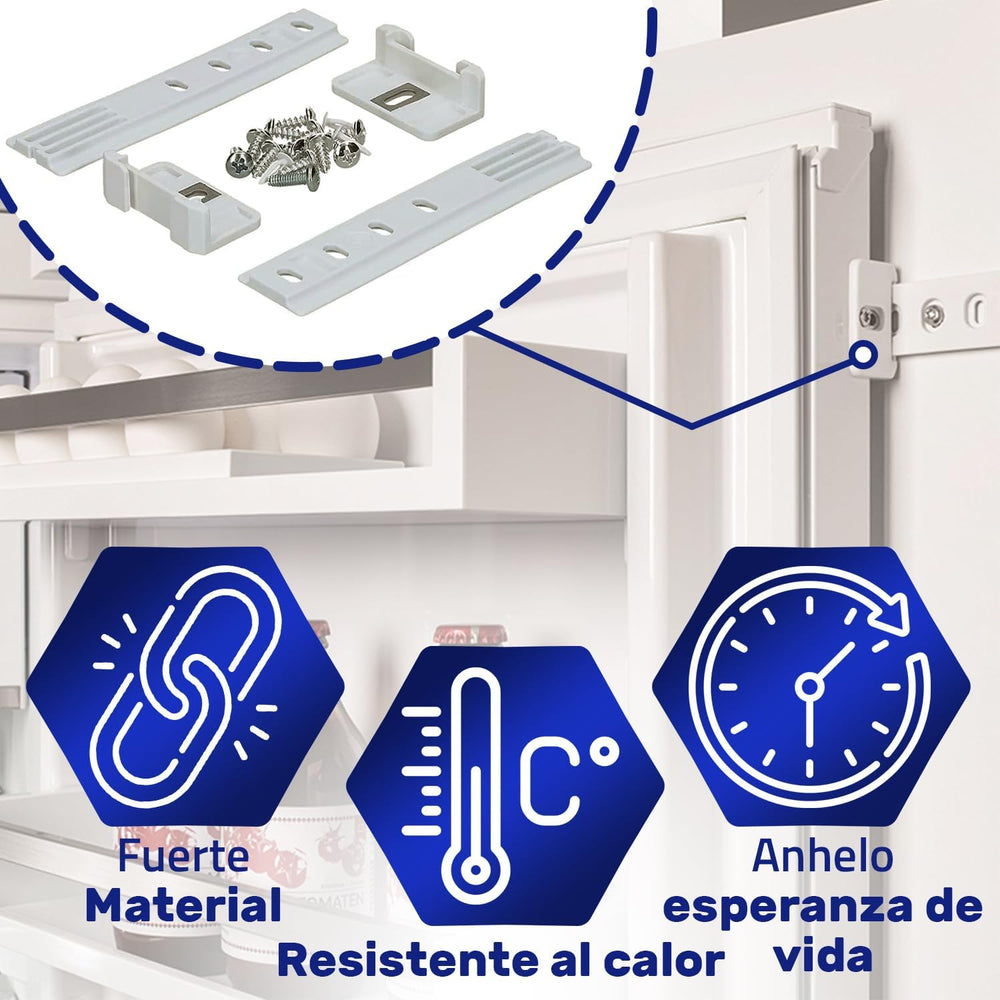 
                  
                    Cargar imagen en el visor de la galería, 2 Juegos Guia Puerta Corredera para Puertas Empotradas de Frigorificos y Congeladores Recambios Nevera Universal para Liebherr 9086322 para Miele 1878720 para Smeg 015730361
                  
                