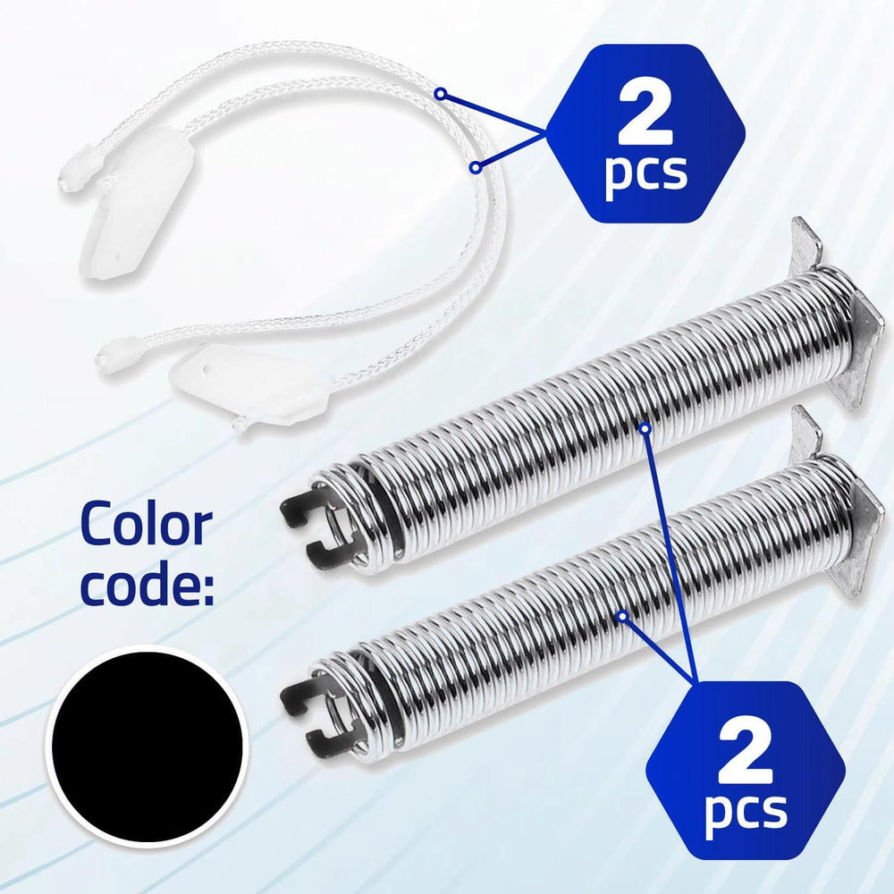 
                  
                    Cargar imagen en el visor de la galería, Juego Reparación de Muelles Negro y Cuerda para Bisagra Puerta Lavavajillas con Código Original 00754869 para Bosch para Siemens
                  
                