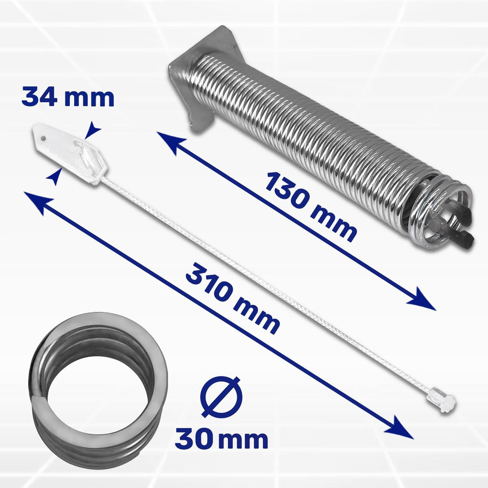 
                  
                    Cargar imagen en el visor de la galería, Juego Reparación de Muelles Negro y Cuerda para Bisagra Puerta Lavavajillas con Código Original 00754869 para Bosch para Siemens
                  
                