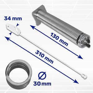 
                  
                    Cargar imagen en el visor de la galería, Juego Reparación de Muelles Negro y Cuerda para Bisagra Puerta Lavavajillas con Código Original 00754869 para Bosch para Siemens
                  
                