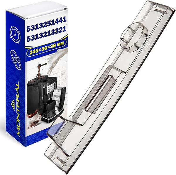 Tapa del Depósito Agua Cafetera 245x56x38 mm Tiene el Código Original 5313213321 5313251441 para DeLonghi ECAM - Garantía de 10 Años - MONTERAL
