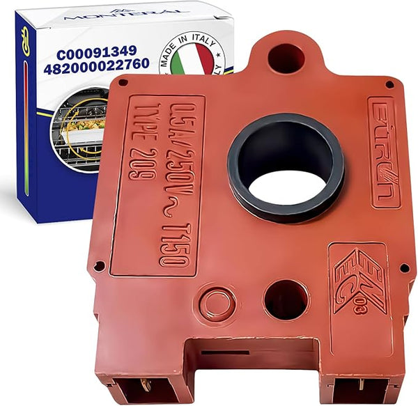 Microinterruptor de Encendido para Cocina de Gas con Código Original C00091349 para Ariston para Indesit 482000022760 para Whirlpool - MADE IN ITALY - Garantía de 10 Años - MONTERAL