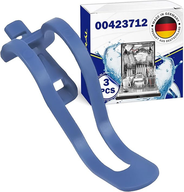 3 Piezas Soporte para Pequeños Objetos para Lavavajillas con Código Original 00423712 423712 para Bosch para Siemens - MADE IN GERMANY - MONTERAL