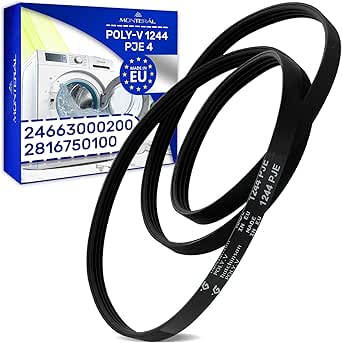 Washing Machine Belt Poly-V 1244 PJE 4 with the Original Code 2816750100 24663000200 for Beko - MADE IN EU - Warranty 10 Years – MONTERAL