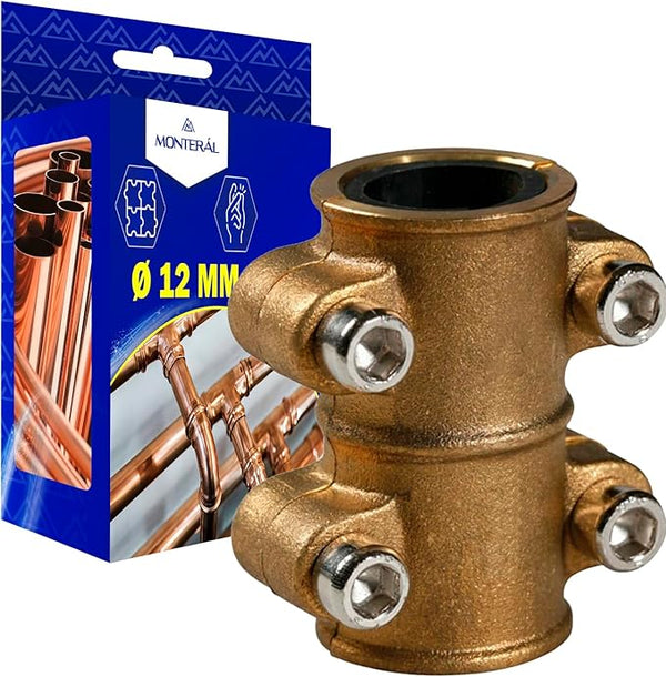 Copper Pipe Clamp Diameter 12 mm Made of Brass - MONTERAL
