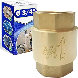 Non Return Valve Thread Diameter F/F Ø3/4” Made of Brass - MONTERAL