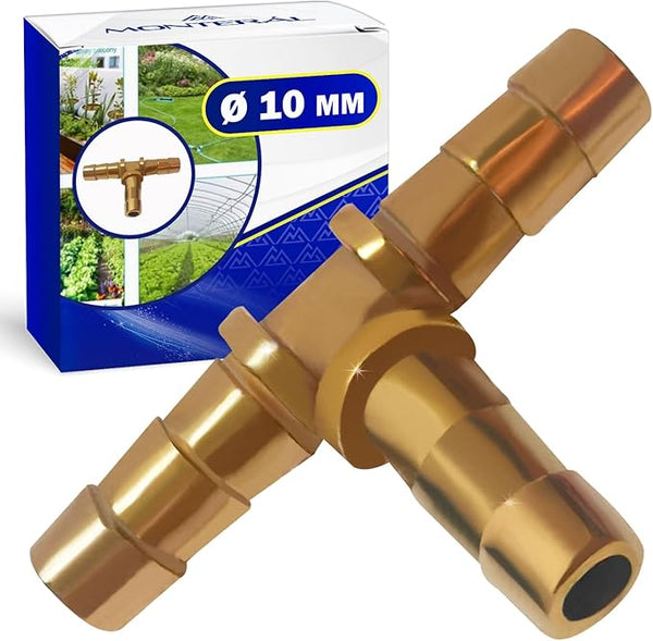 Tee Adapter Ø 10 mm for Hose Made of Metal - MONTERAL