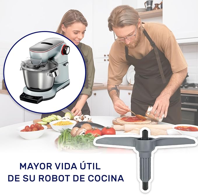 MONTERAL Supporto Lama di Ricambio per Robot da Cucina con Codice Originale 10000314 per Bosch MUM9 - Albero di Trasmissione per Dischi a Lama con Girante - Garanzia di 10 Anni MONTERAL Supporto Lama di Ricambio per Robot da Cucina con Codice Originale 10000314 per Bosch MUM9 - Albero di Trasmissione per Dischi a Lama con Girante - Garanzia di 10 Anni