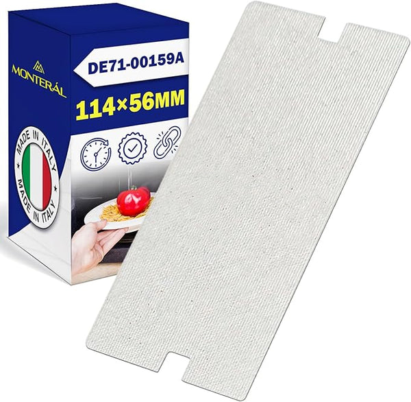MONTERAL Placa Mica Microondas 114x56 mm con Código Original DE71-00159A para Samsung - Made IN Italy